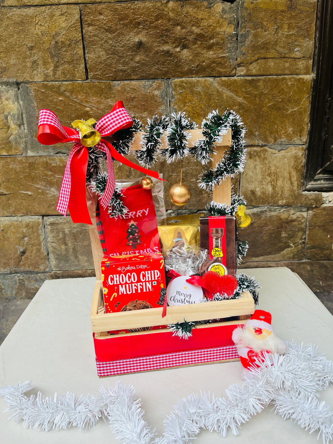 Merry & Bright basket