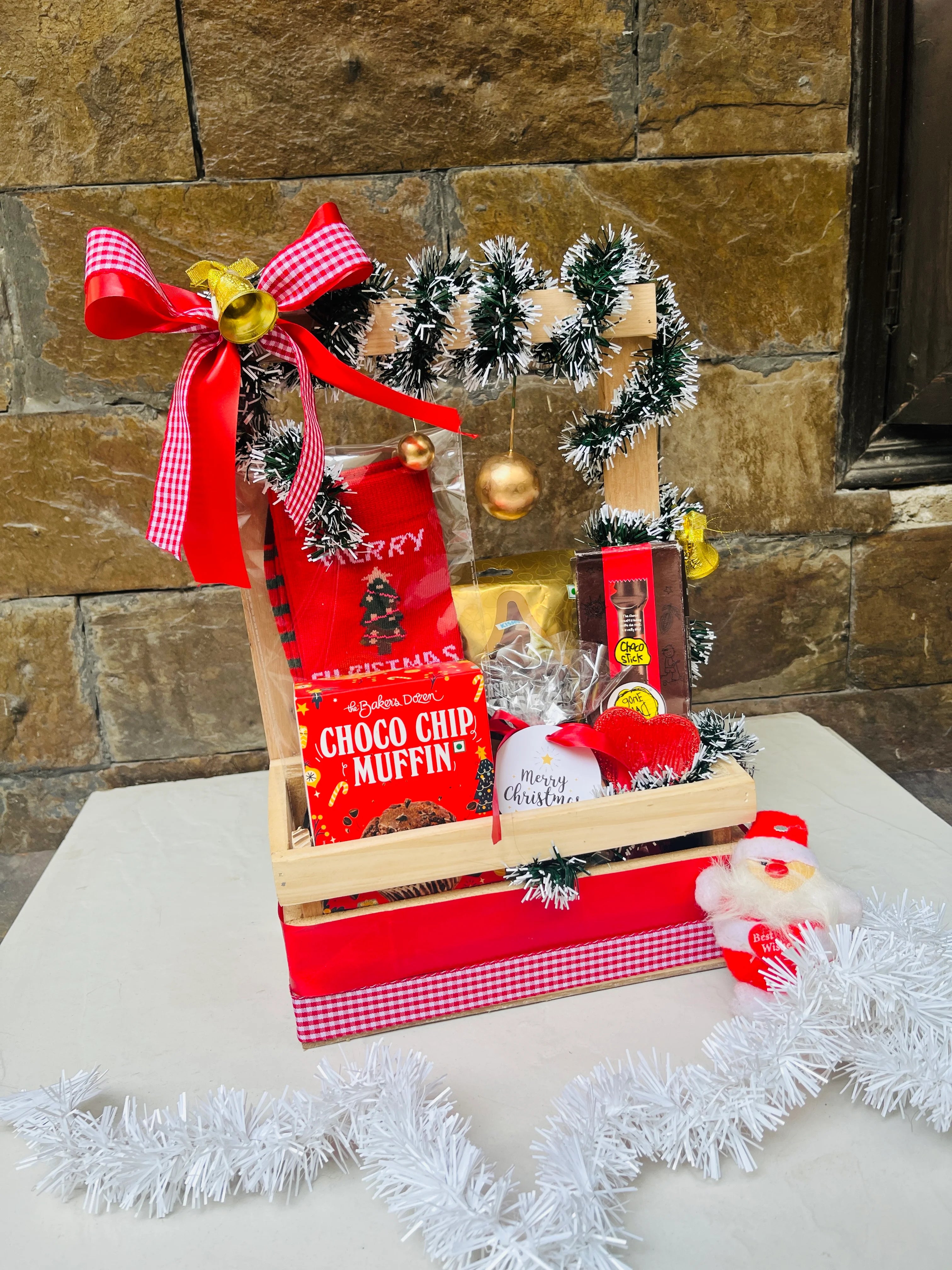 Merry & Bright basket
