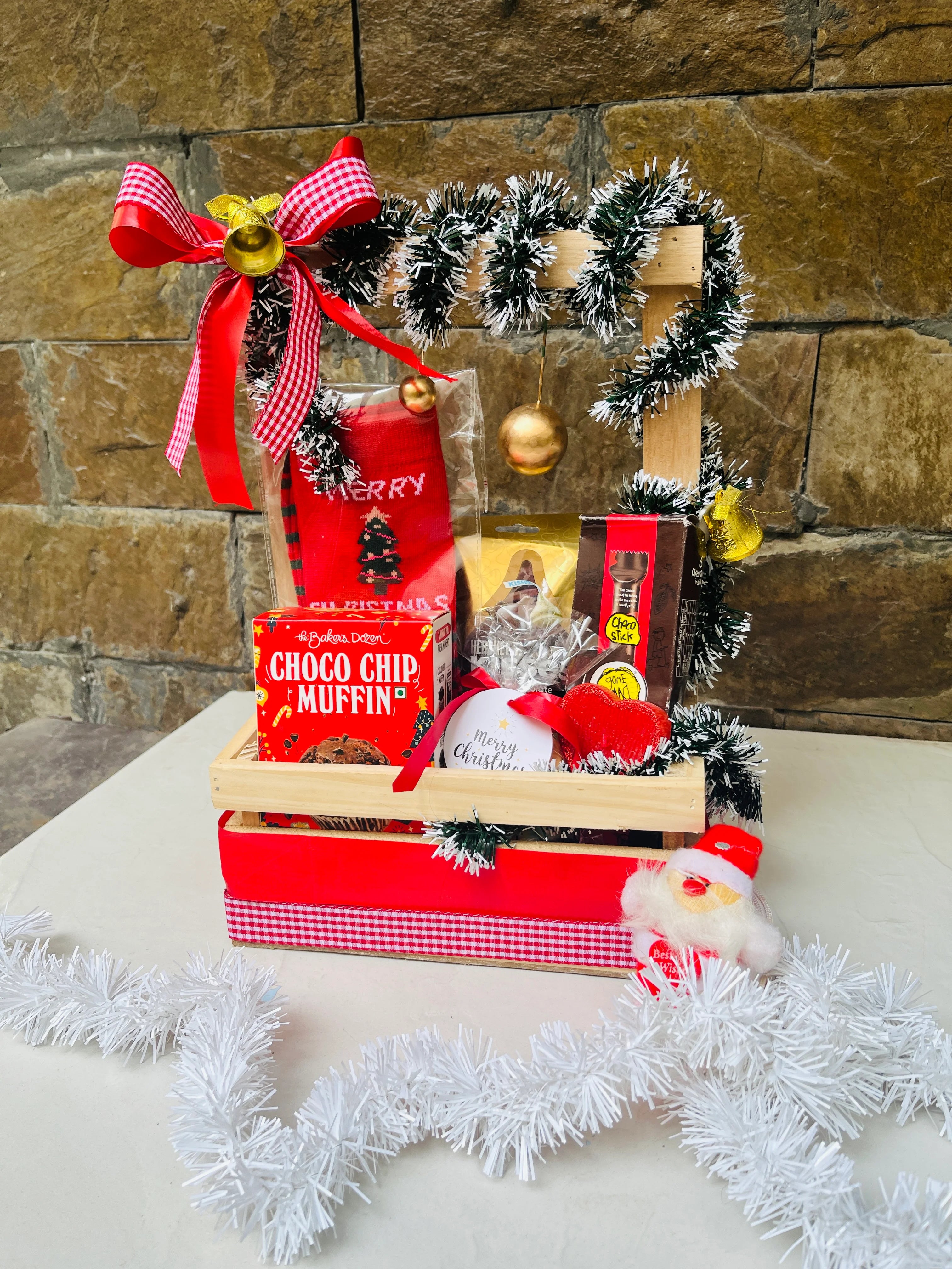 Merry & Bright basket